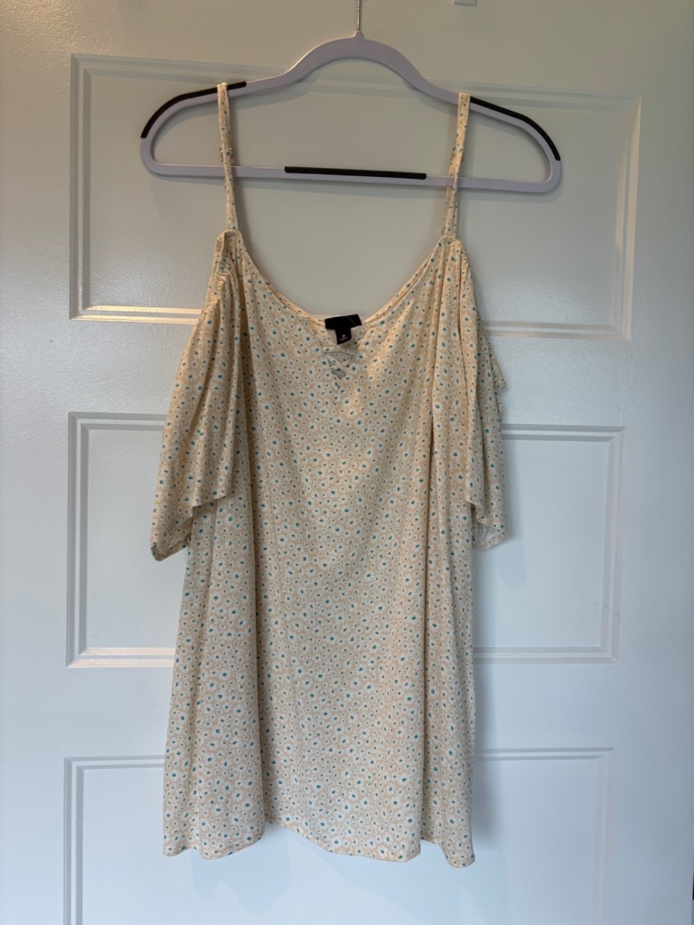 torrid Cream Floral One-Shoulder Slip Dress
